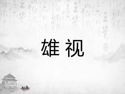 雄视 雄视