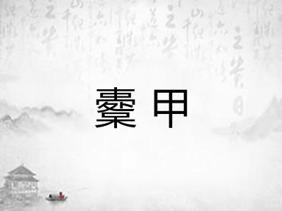 櫜甲 櫜甲