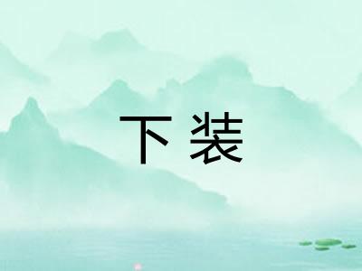 下装