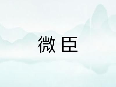 微臣