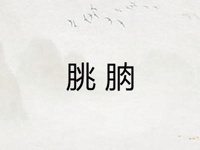 朓朒
