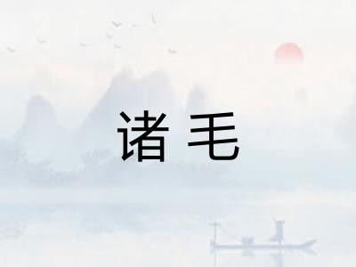 诸毛