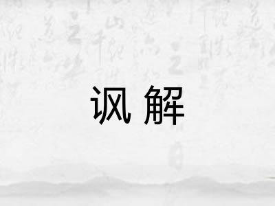 讽解