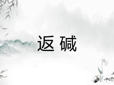 返碱