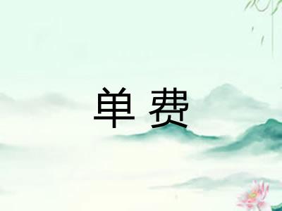 单费