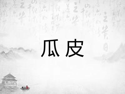 瓜皮 瓜皮