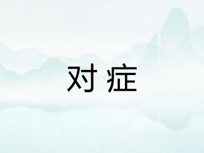 对症