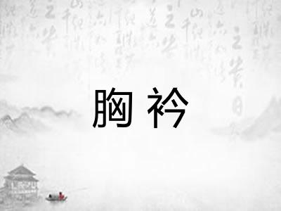 胸衿