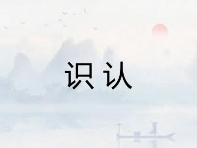 识认