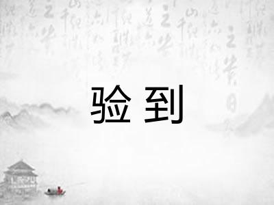 验到 验到