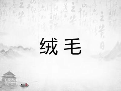 绒毛 绒毛