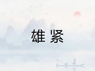 雄紧 雄紧