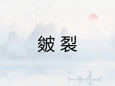皴裂