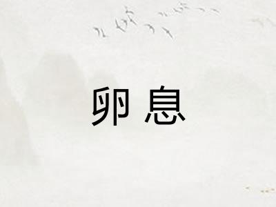 卵息