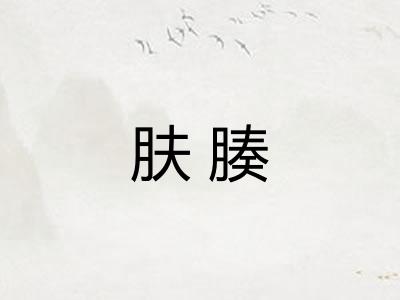 肤腠 肤腠