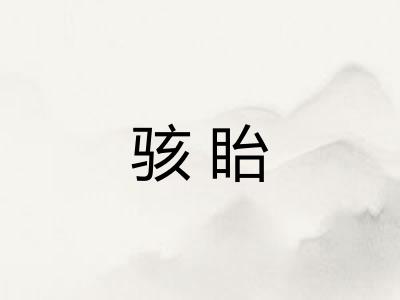 骇眙 骇眙