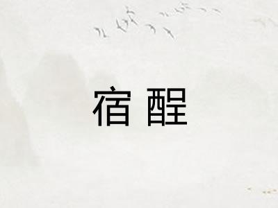 宿酲