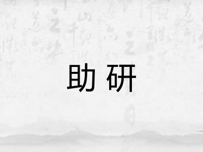 助研