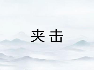 夹击 夹击