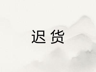 迟货