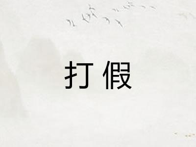 打假