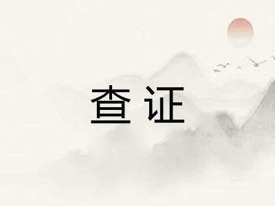 查证 查证