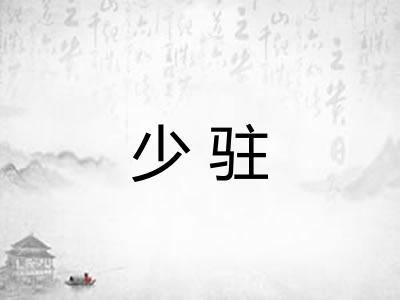 少驻