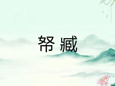 帑臧