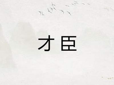 才臣