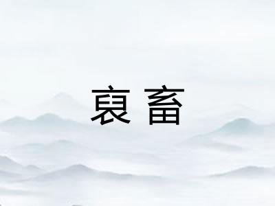 裒畜
