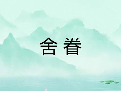 舍眷