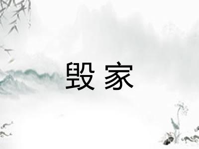 毁家