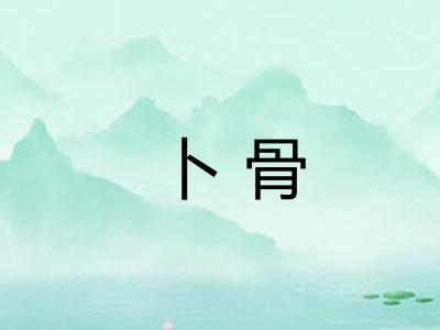 卜骨