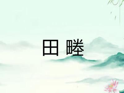 田畻