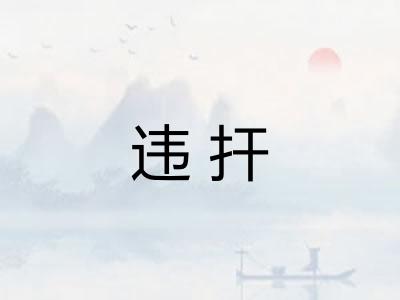 违扞 违扞