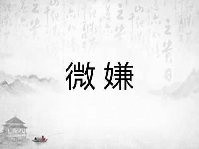微嫌