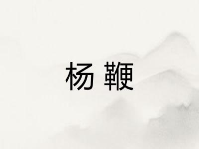 杨鞭 杨鞭