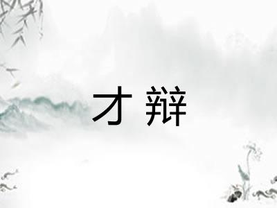 才辩 才辩