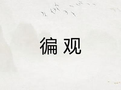 徧观