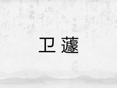 卫蘧