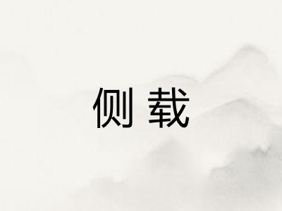 侧载 侧载