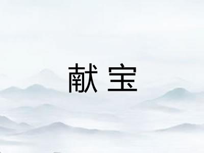 献宝