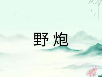 野炮 野炮