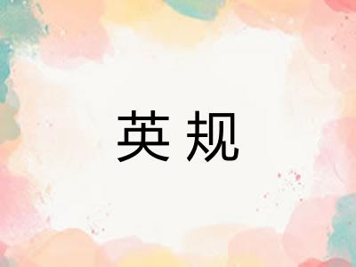 英规 英规