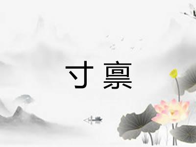 寸禀