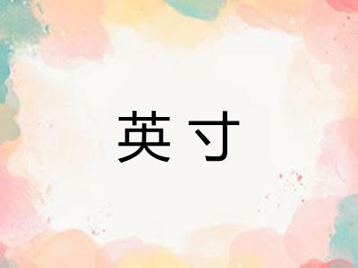 英寸