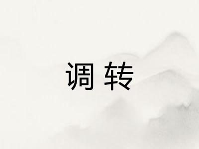 调转 调转