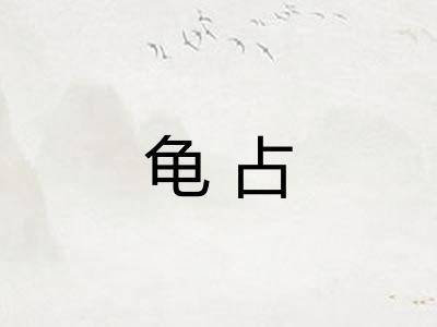 龟占