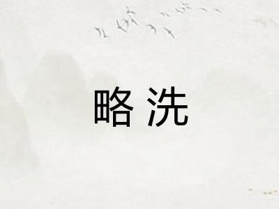 略洗