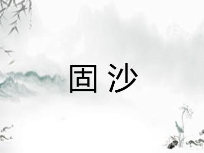 固沙